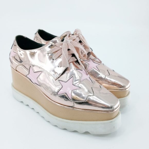 stella mccartney rose gold shoes